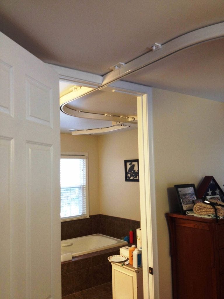 surehands ceiling track lift system bed to bath 3