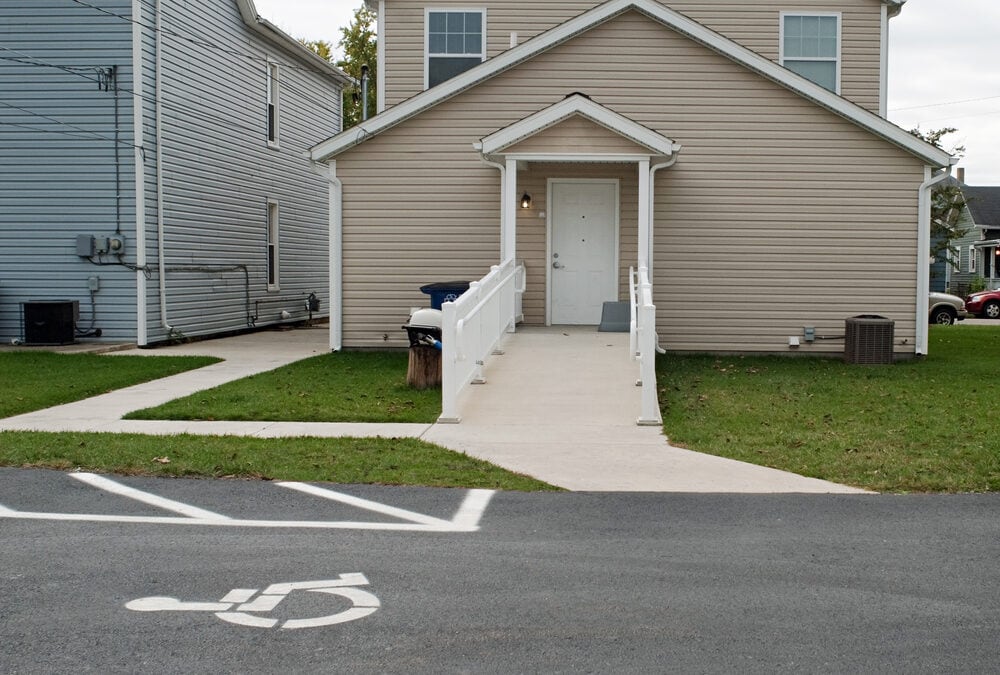 handicap parking and ramp 1