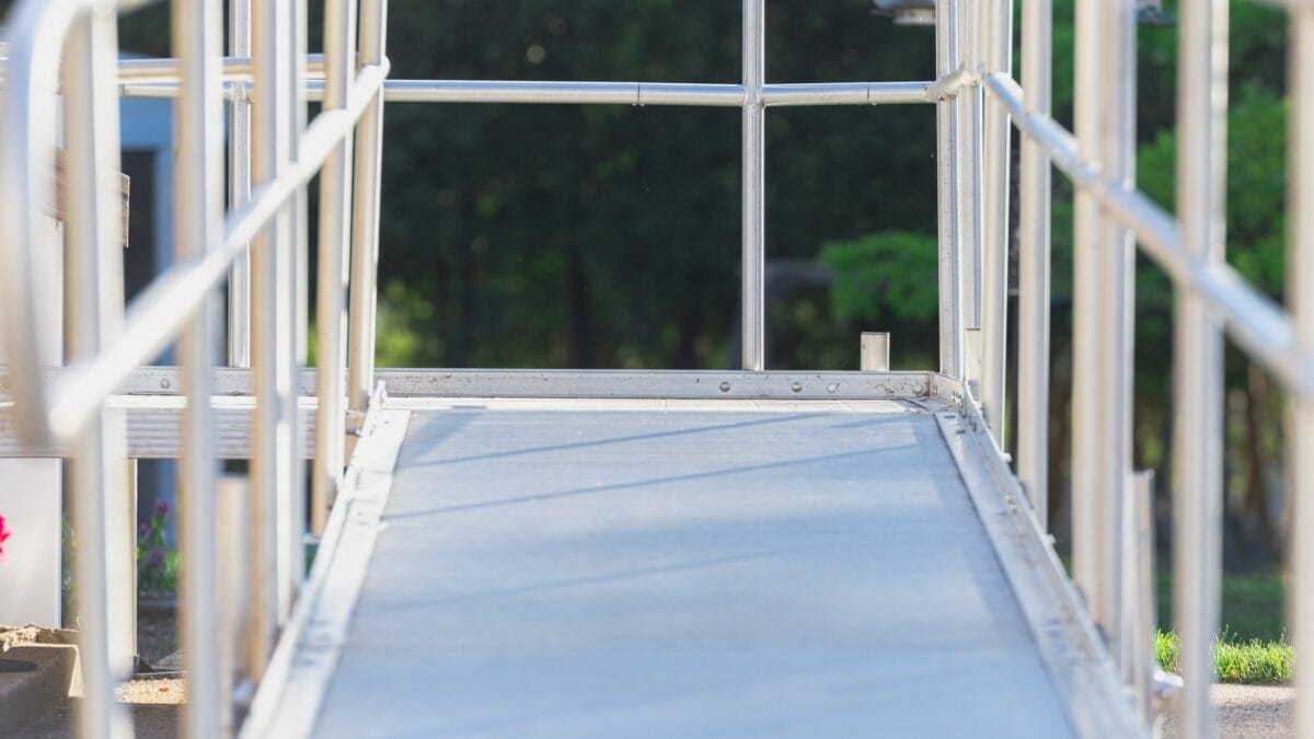 Wheelchair ramp installation in Royal Oak