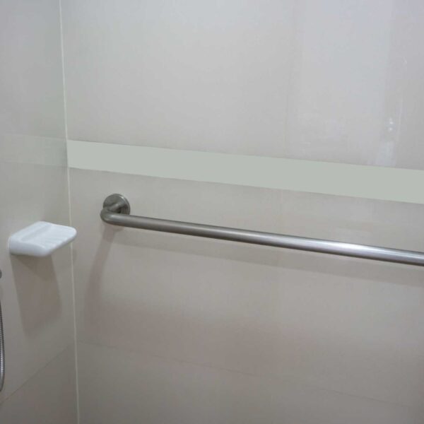 Grab Bar in a Fiberglass Shower
